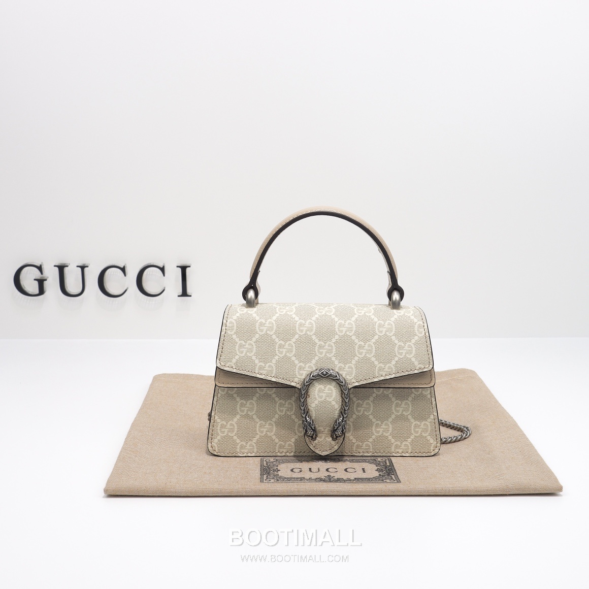 Gucci Oatmeal Mini Bag Original Leather Beige Shoulder Bag 구찌 미니 백 원장 가죽 베이지 숄더백 18cm 1