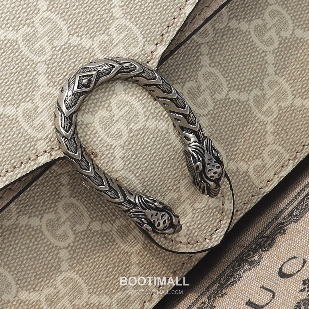 Gucci Oatmeal Mini Bag Original Leather Beige Shoulder Bag 구찌 미니 백 원장 가죽 베이지 숄더백 18cm 4