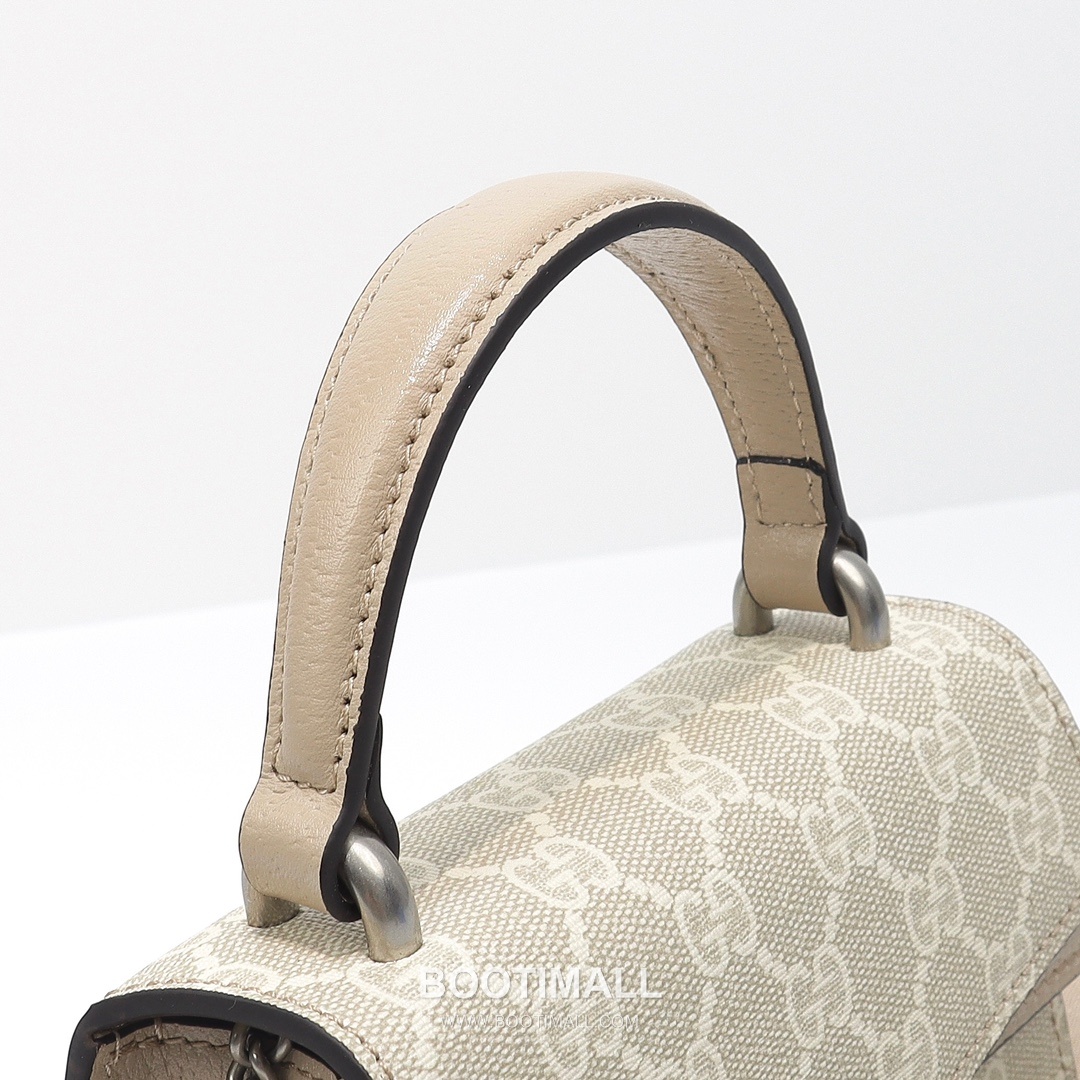 Gucci Oatmeal Mini Bag Original Leather Beige Shoulder Bag 구찌 미니 백 원장 가죽 베이지 숄더백 18cm 6