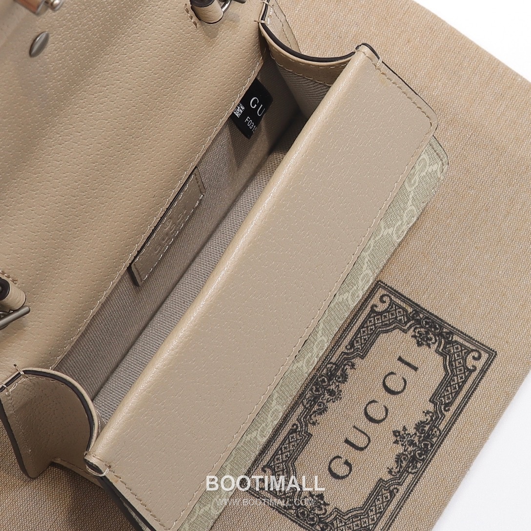 Gucci Oatmeal Mini Bag Original Leather Beige Shoulder Bag 구찌 미니 백 원장 가죽 베이지 숄더백 18cm 9
