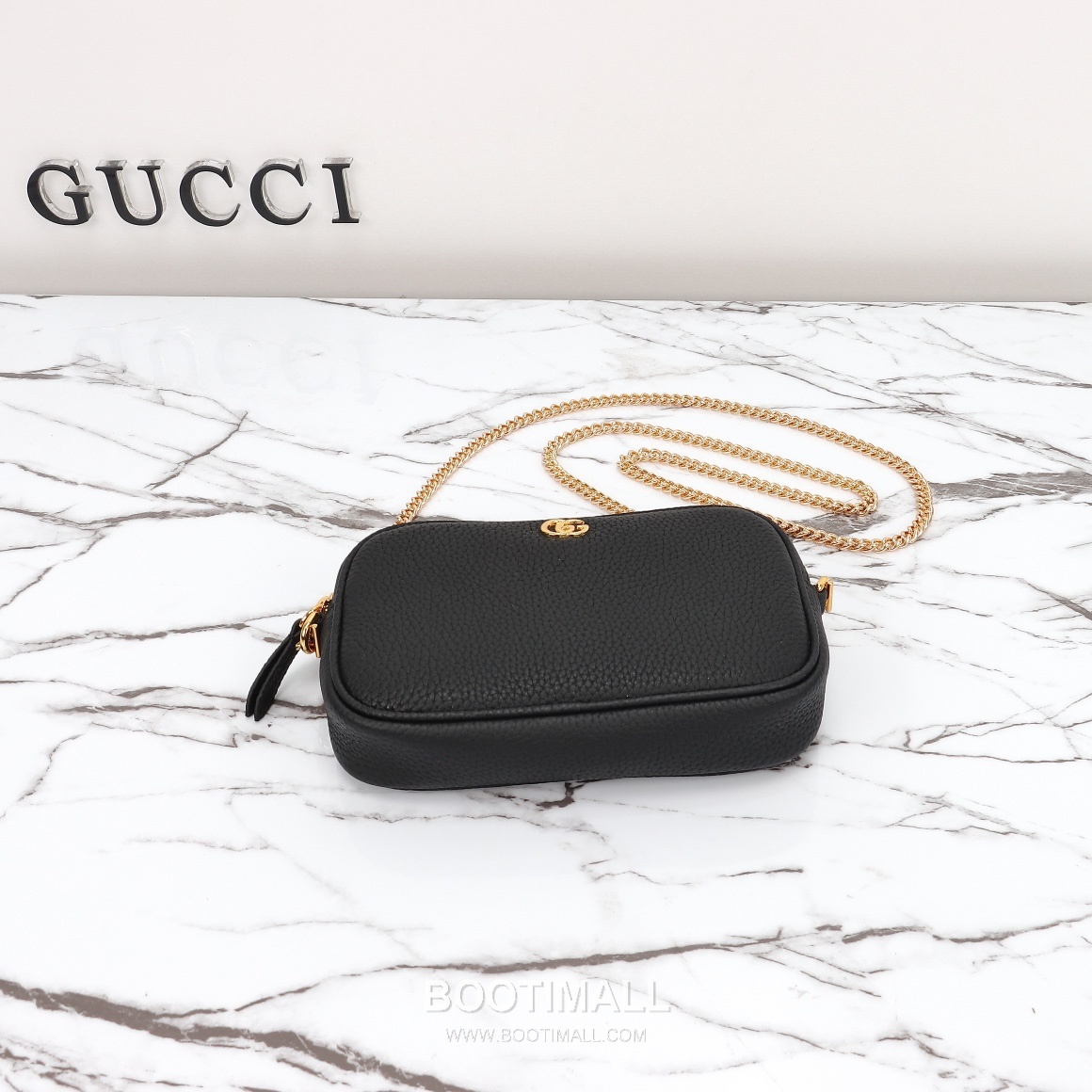 Gucci Mini Shoulder Bag Calfskin Leather Green 구찌 미니 숄더백 카프스킨 가죽 그린 18.5cm 8