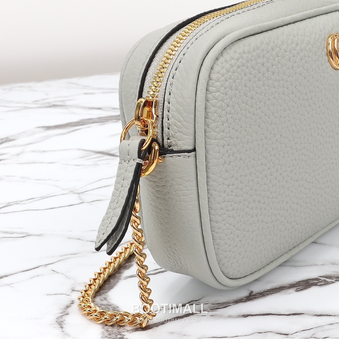 Gucci Mini Crossbody Leather Gray Crossbody Bag 구찌 미니 크로스바디 가죽 그레이 크로스백 18.5cm 5