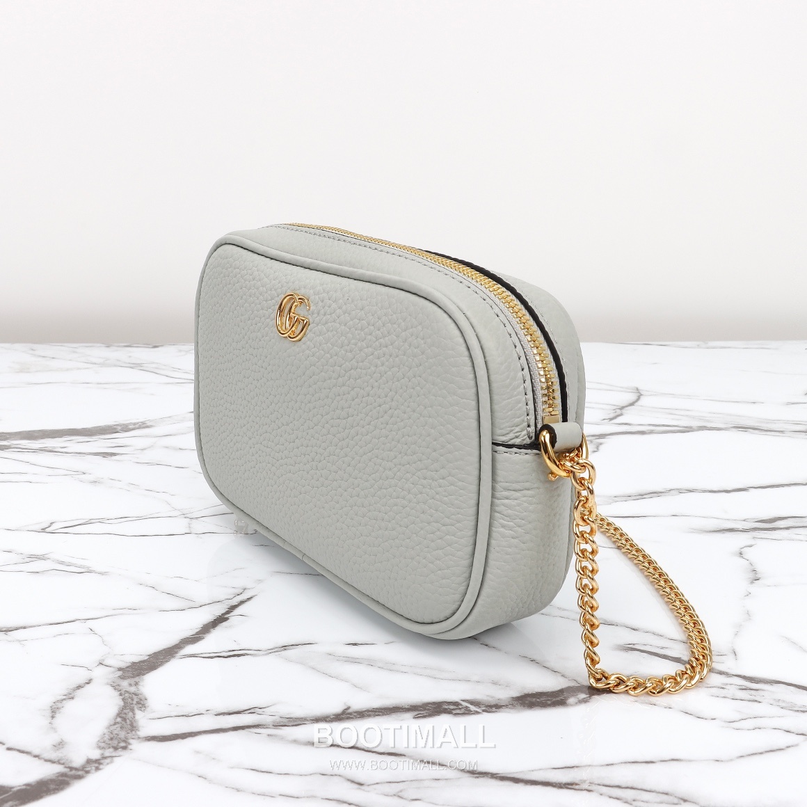 Gucci Mini Crossbody Leather Gray Crossbody Bag 구찌 미니 크로스바디 가죽 그레이 크로스백 18.5cm 7