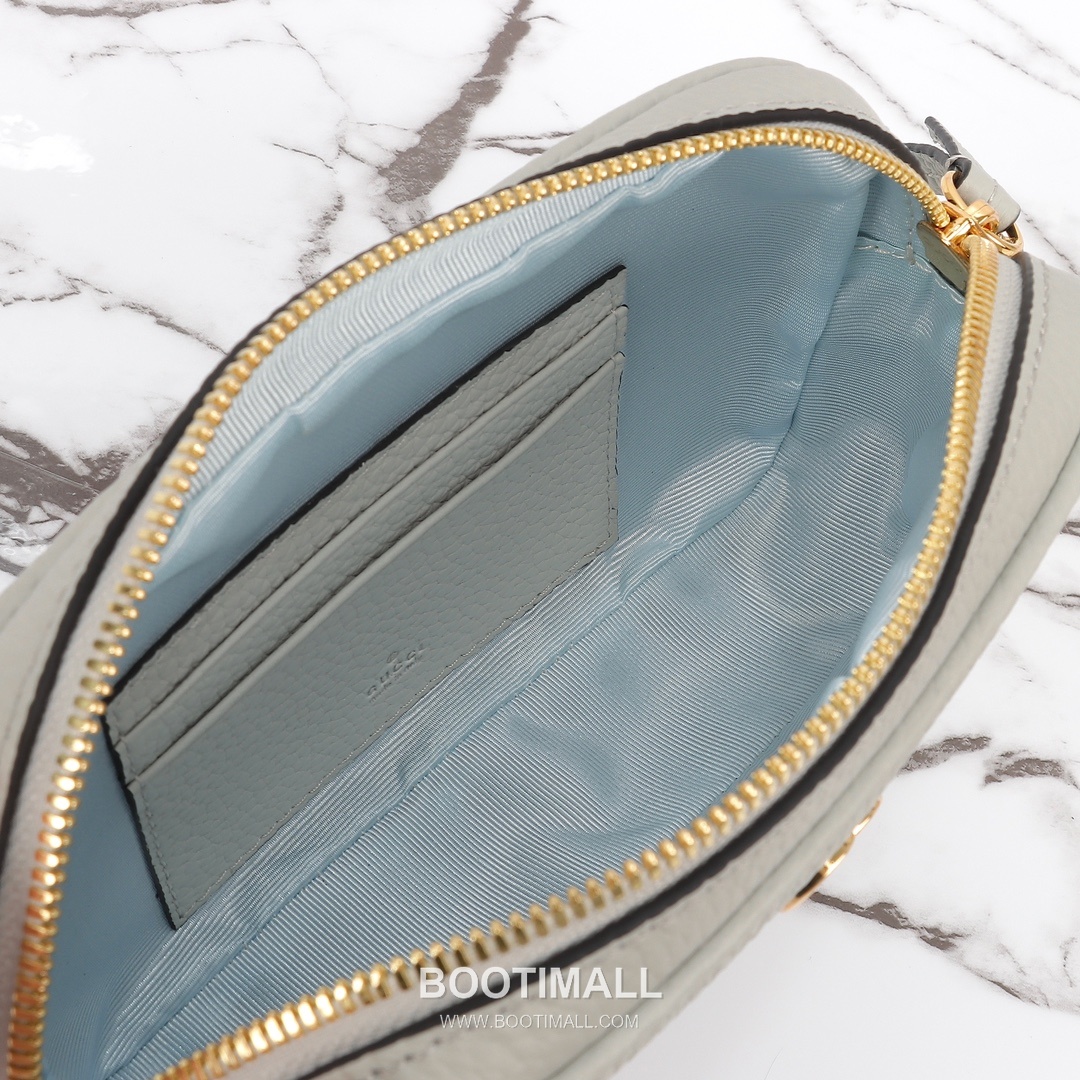 Gucci Mini Crossbody Leather Gray Crossbody Bag 구찌 미니 크로스바디 가죽 그레이 크로스백 18.5cm 9