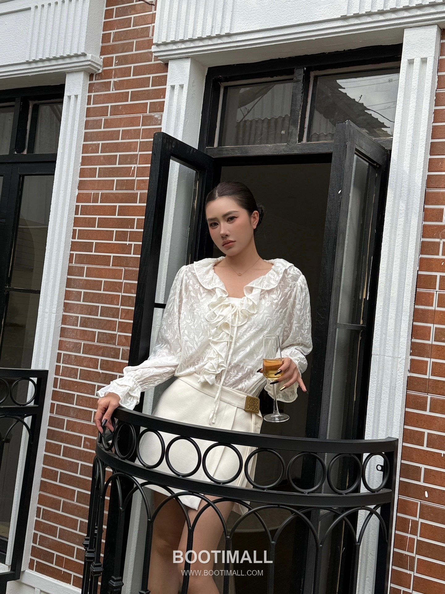 Dior Jacquard Ruffle Top Jacquard Fabric  디올 자카드 러플 탑 자카드 원단 미기재 3