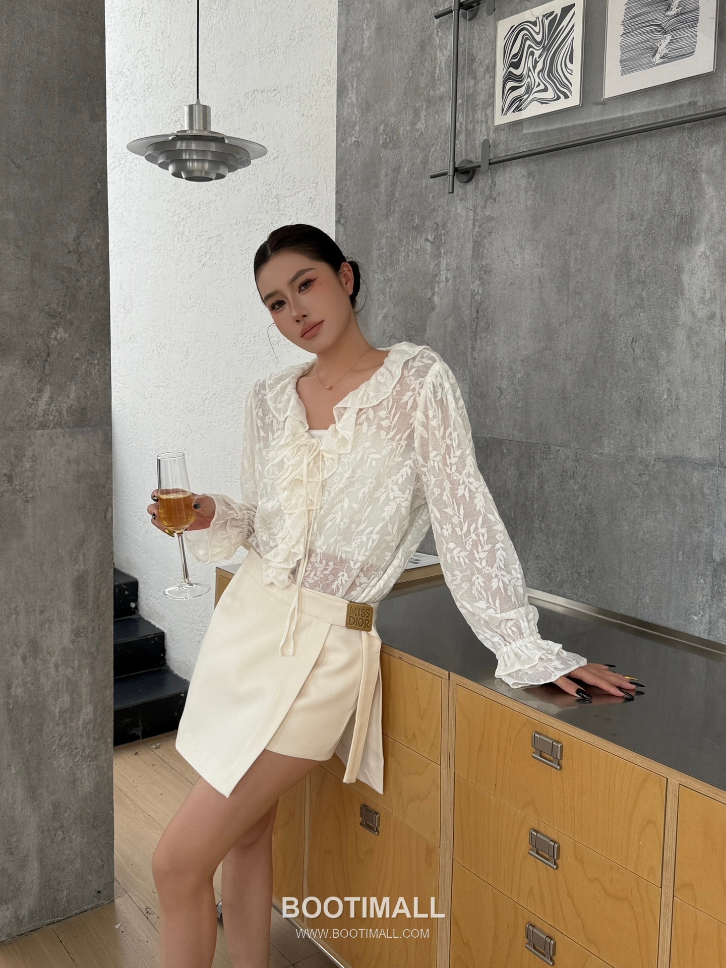 Dior Jacquard Ruffle Top Jacquard Fabric  디올 자카드 러플 탑 자카드 원단 미기재 5