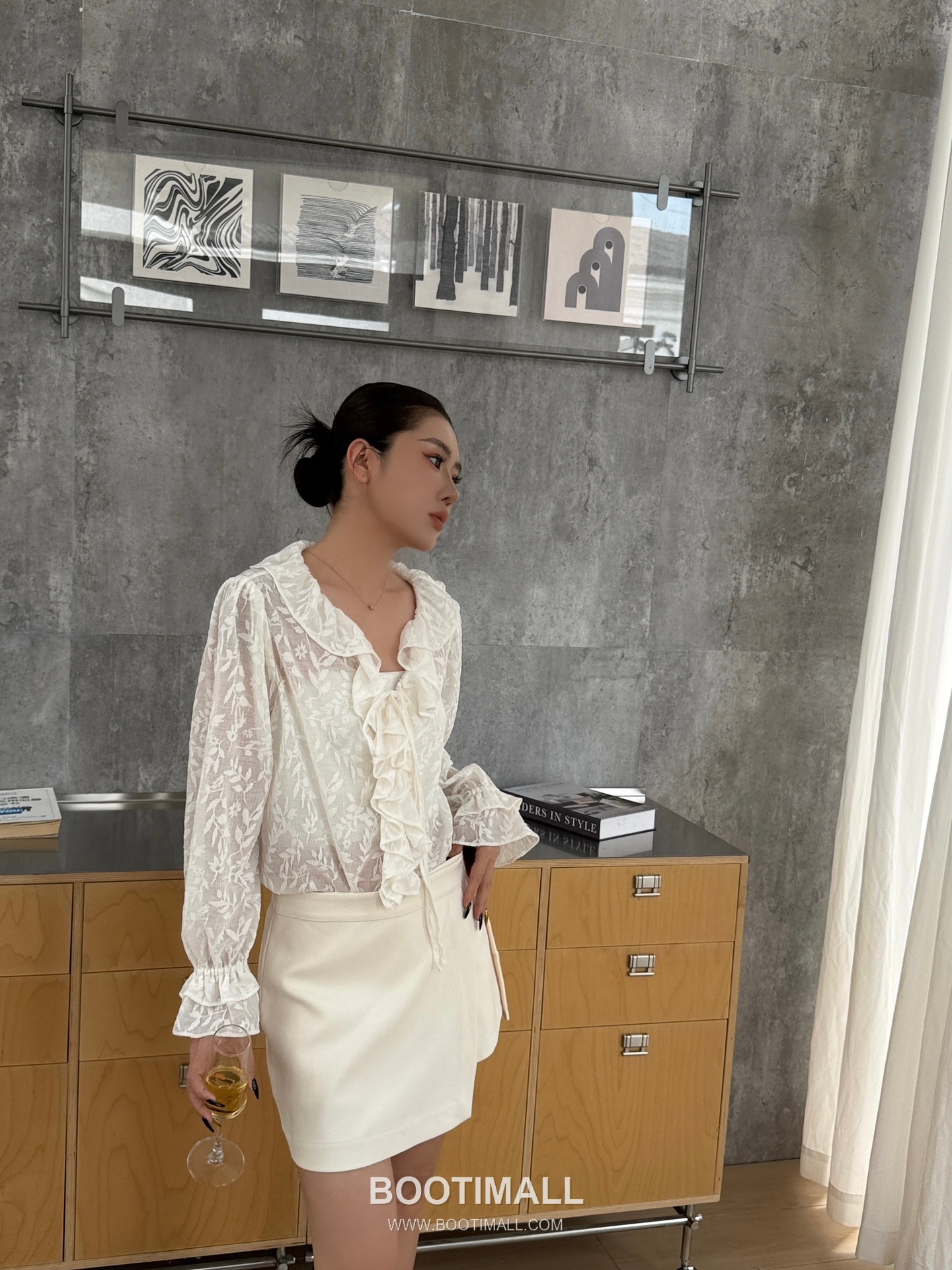 Dior Jacquard Ruffle Top Jacquard Fabric  디올 자카드 러플 탑 자카드 원단 미기재 6