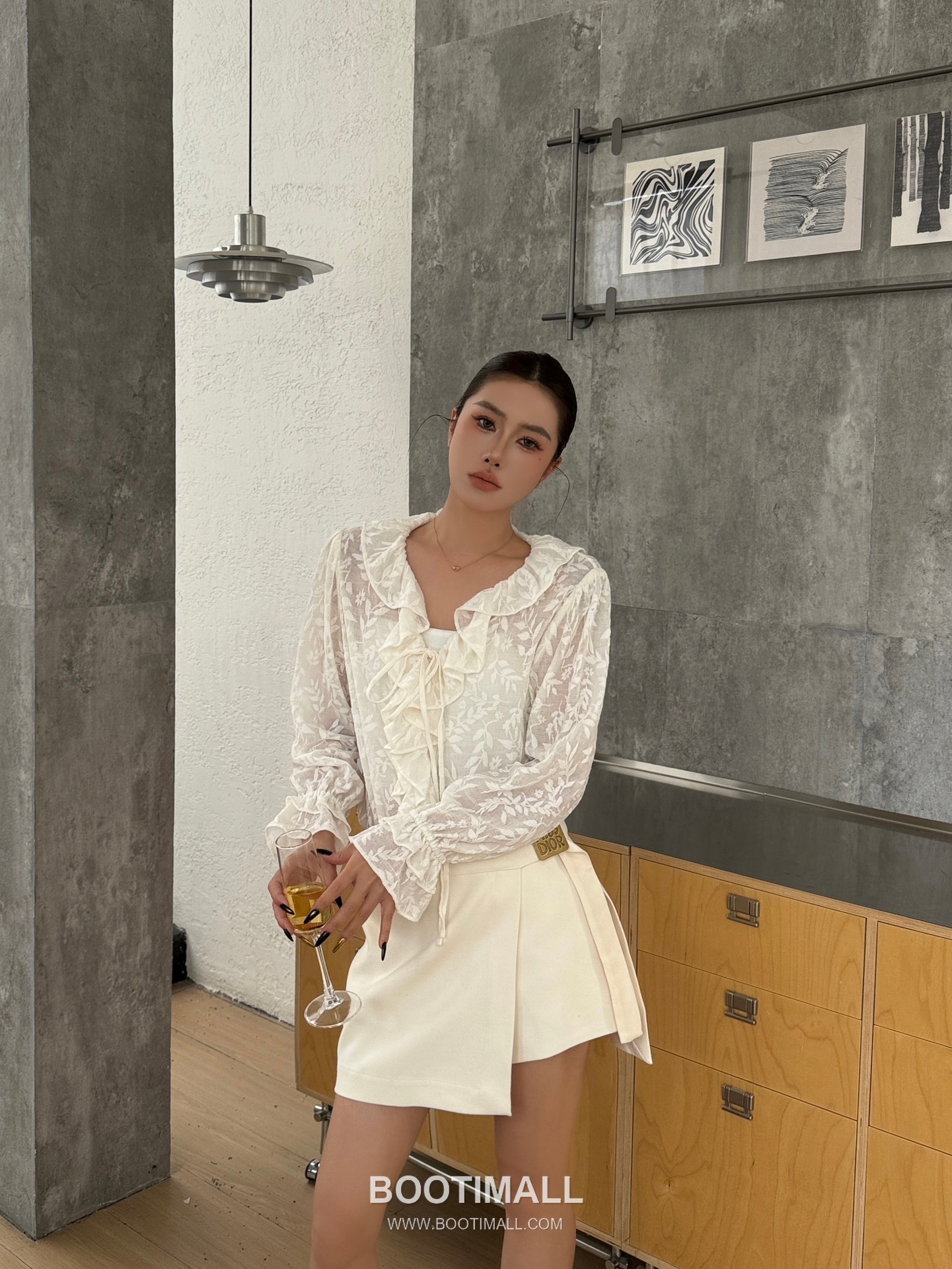 Dior Jacquard Ruffle Top Jacquard Fabric  디올 자카드 러플 탑 자카드 원단 미기재 9