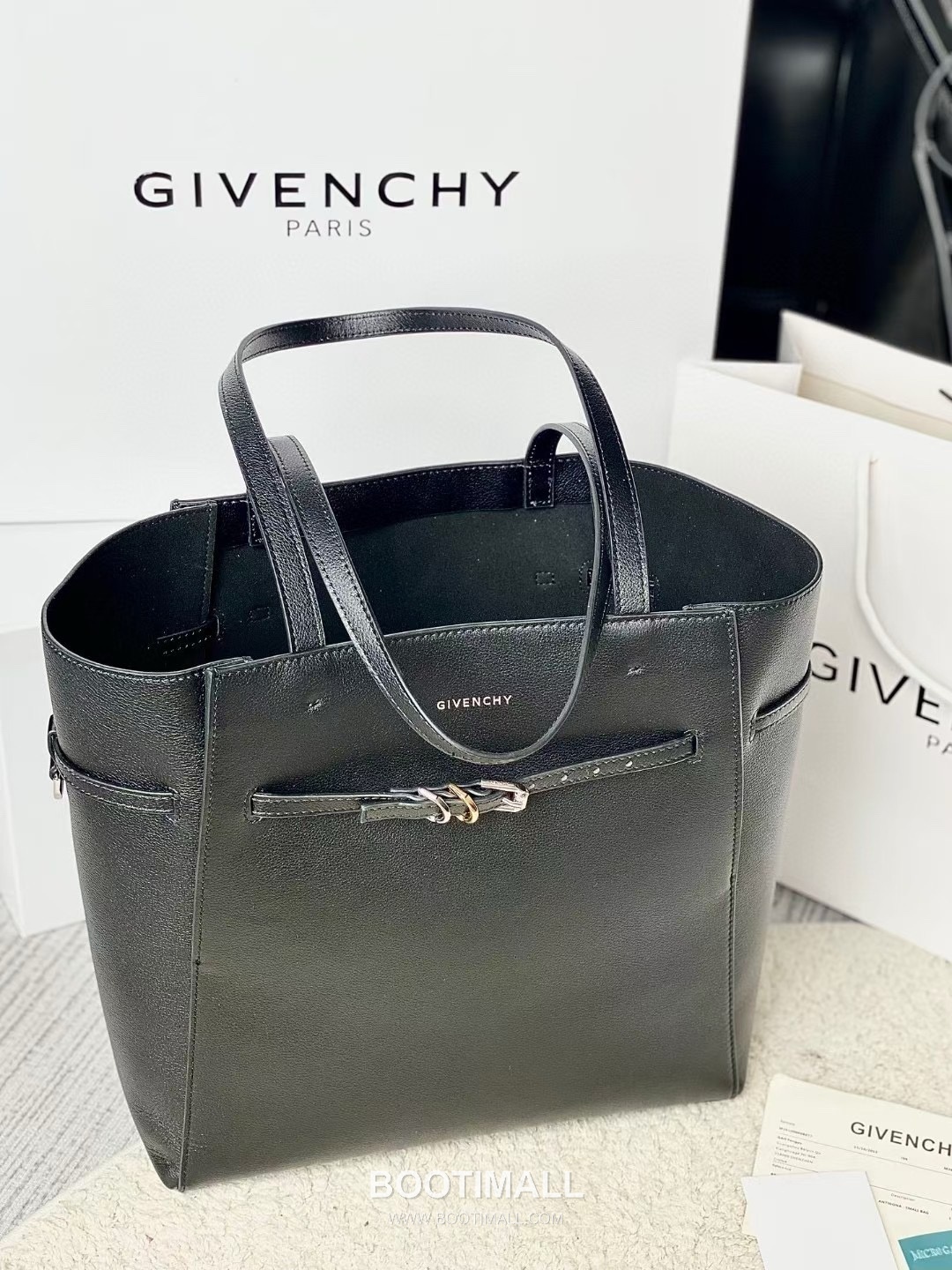 Givenchy Voyou Tote Calfskin Leather Silver Tote Bag 지방시 보야주 토트 카프스킨 레더 실버 토트백 31cm 8