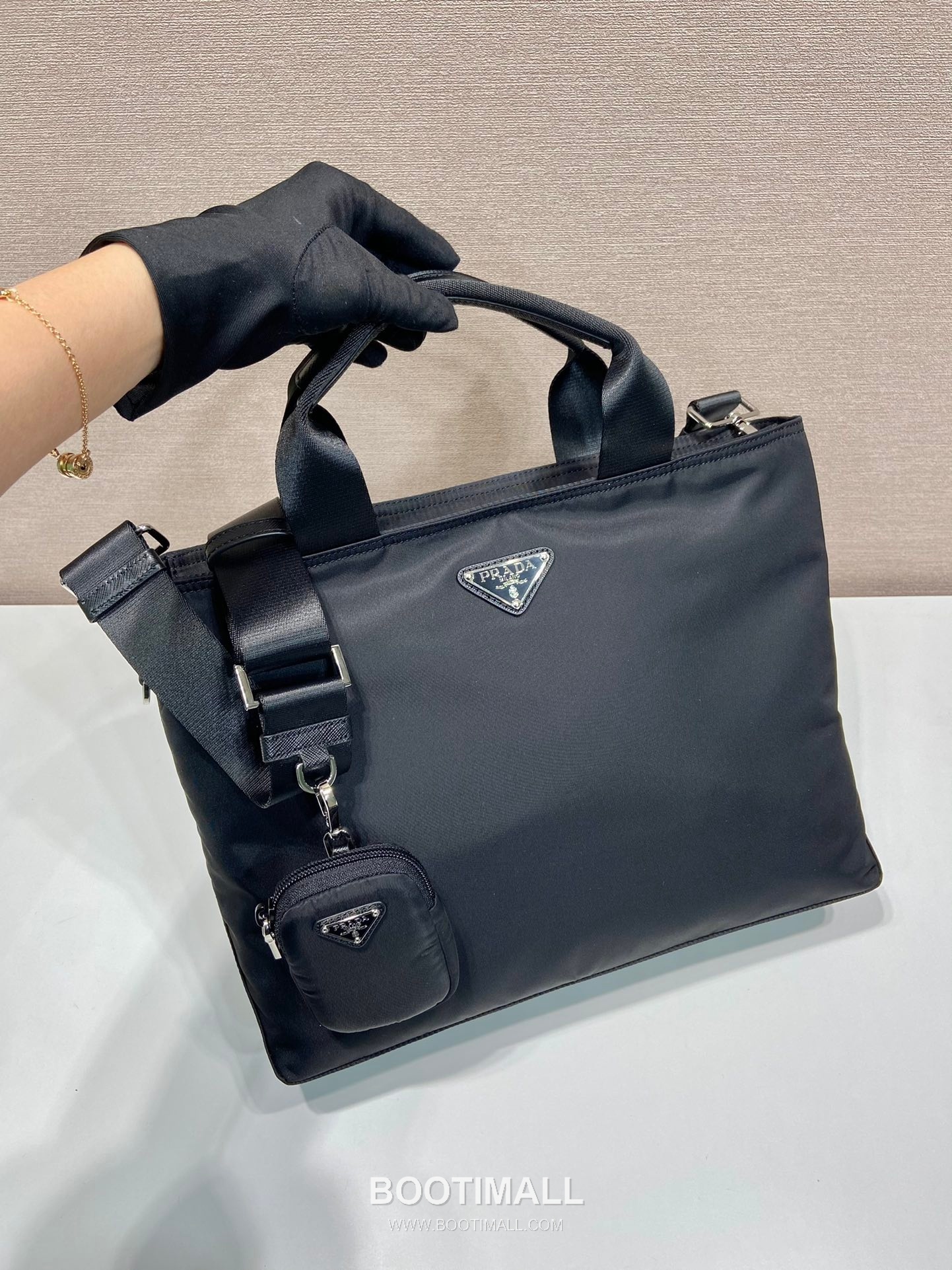 Prada Nylon Briefcase Nylon Black 프라다 나일론 브리프케이스 나일론 블랙 34cm 3