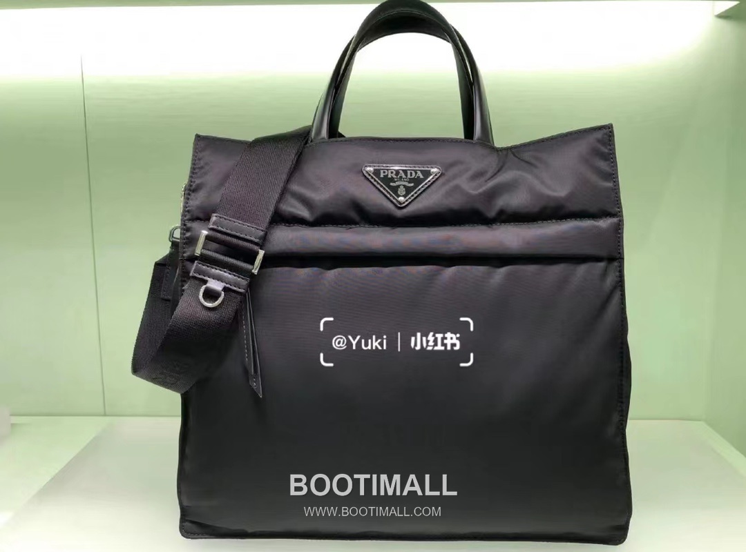 Prada Re-Nylon Tote Bag Recycled Nylon Black 프라다 리-나일론 토트백 2VG076 재생 나일론 블랙 38cm 8