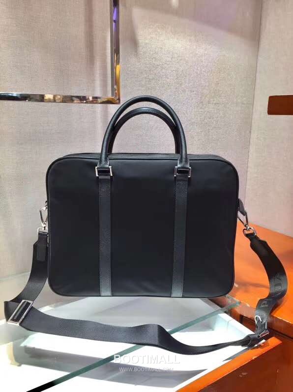 Prada Briefcase Saffiano Leather, Nylon Black 프라다 2VE871 브리프케이스 사피아노 레더, 나일론 블랙 36cm 5
