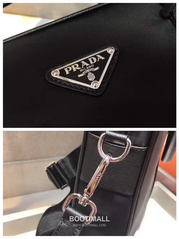 Prada Briefcase Saffiano Leather, Nylon Black 프라다 2VE871 브리프케이스 사피아노 레더, 나일론 블랙 36cm 8