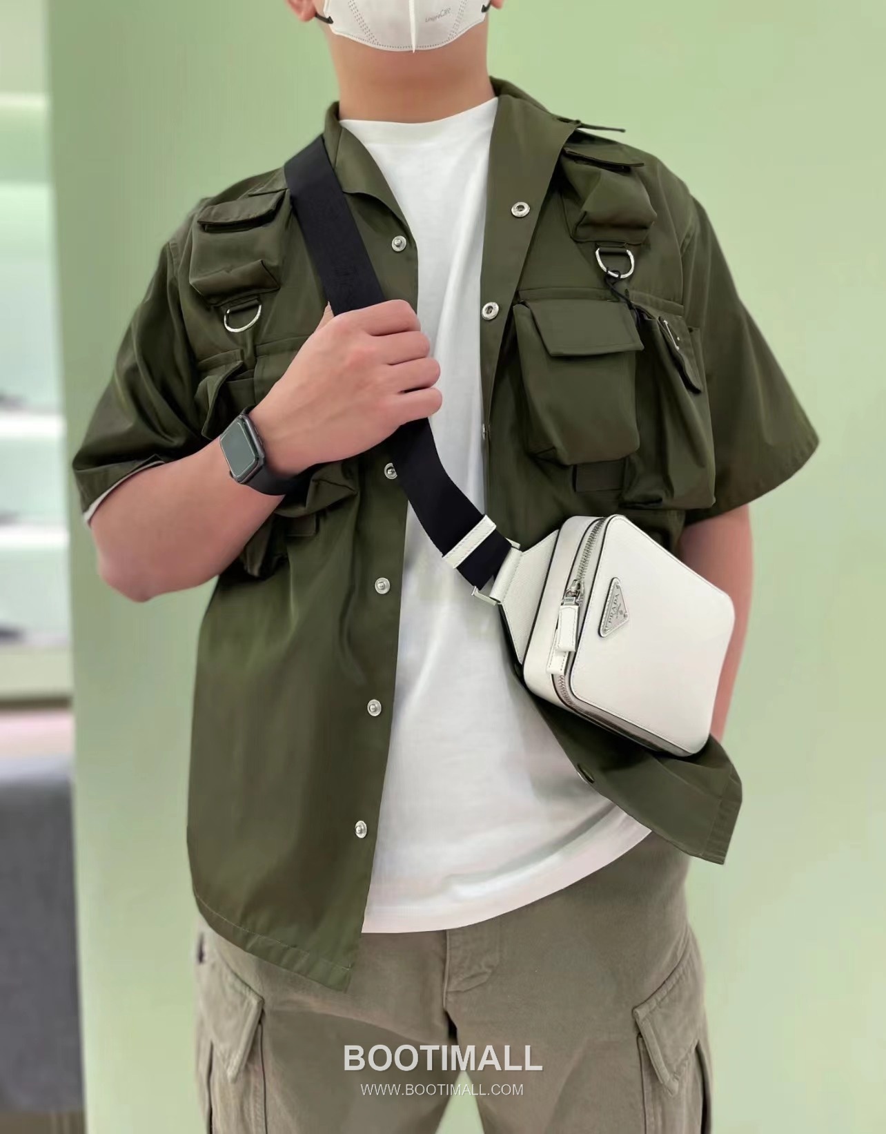 Prada Chest Bag Crossgrain Cowhide Leather New Color 프라다 2VZ106 체스트백 크로스그레인 소가죽 신상 컬러 20cm 1