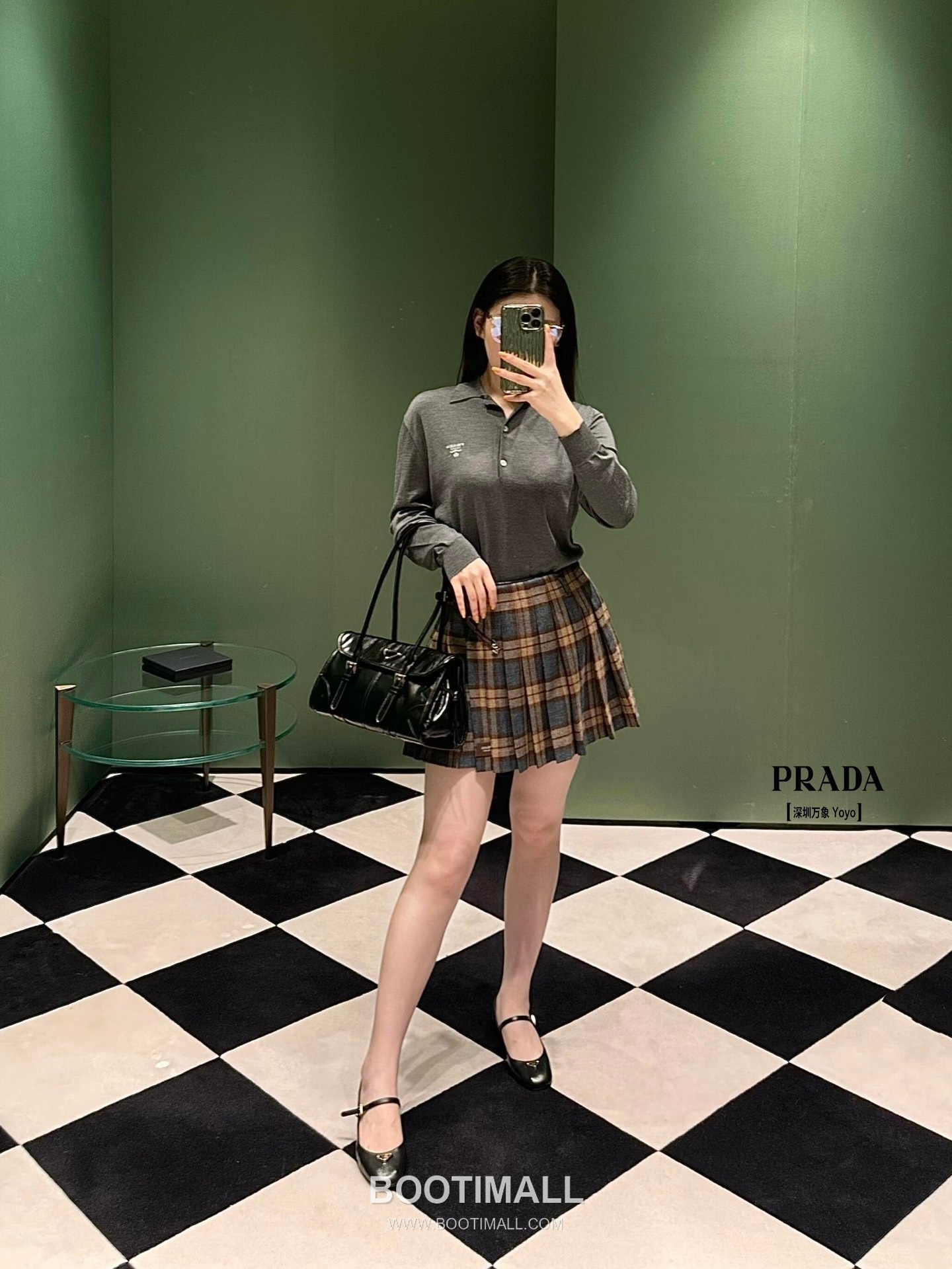 Prada Soft Lux Bag Waxed Leather Black Shoulder Bag 프라다 소프트 럭스 백 1BD376 왁스드 레더 블랙 숄더백 31cm 5