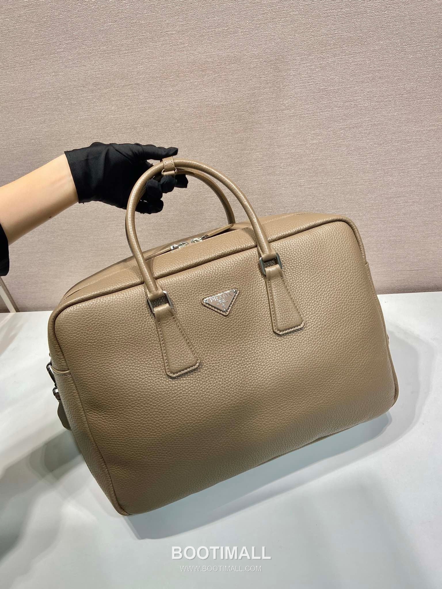 Prada Briefcase Deerskin-Embossed Cowhide Leather Black 프라다 2VE339 브리프케이스 디어스킨 엠보싱 소가죽 블랙 40cm 3