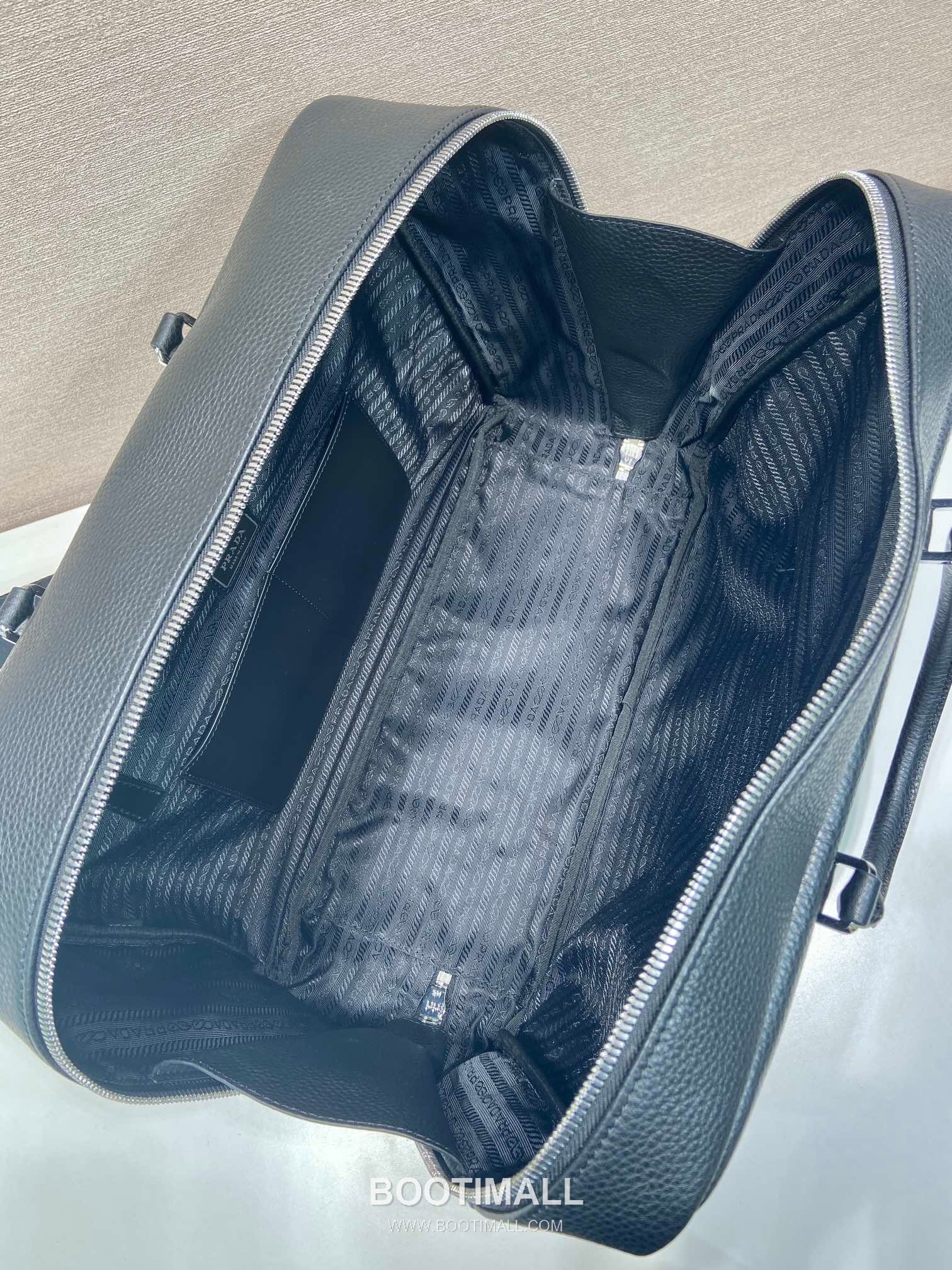 Prada Briefcase Deerskin-Embossed Cowhide Leather Black 프라다 2VE339 브리프케이스 디어스킨 엠보싱 소가죽 블랙 40cm 8