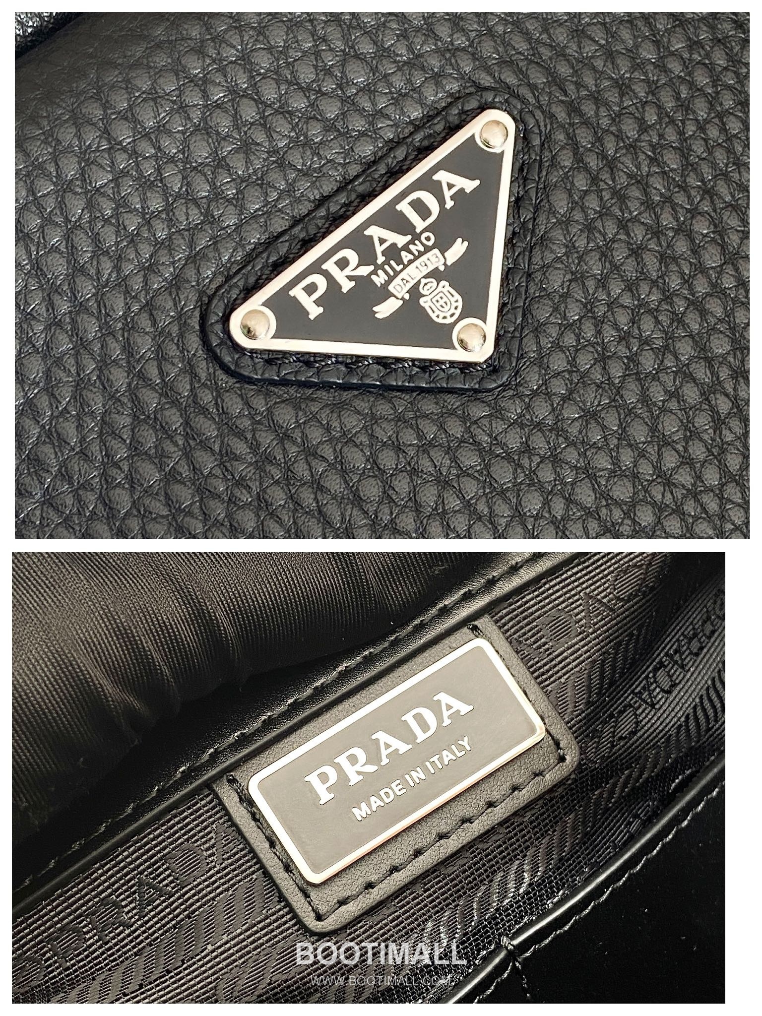 Prada Briefcase Deerskin-Embossed Cowhide Leather Black 프라다 2VE339 브리프케이스 디어스킨 엠보싱 소가죽 블랙 40cm 9