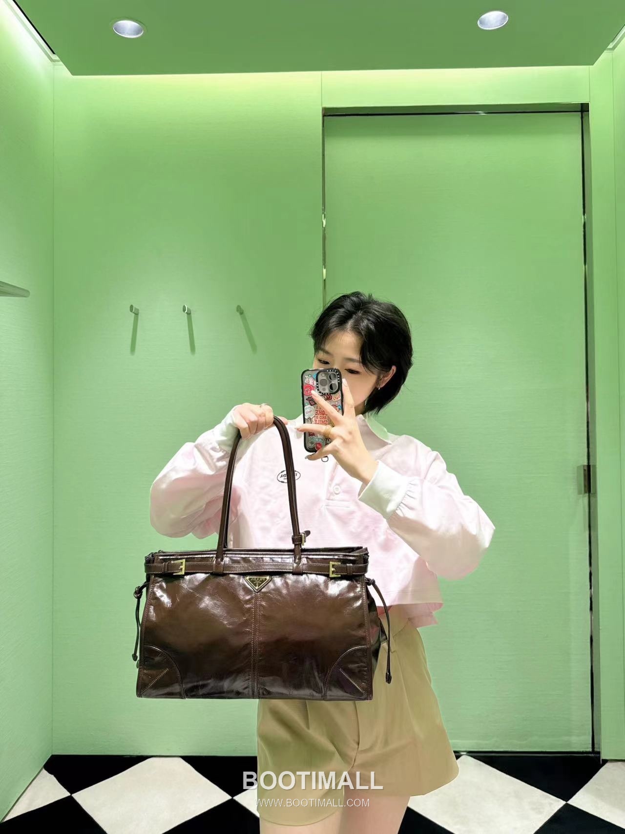 Prada Oil-Wax Leather Tote Oil-Wax Leather Brown Tote Bag 프라다 오일 왁스 레더 토트 오일 왁스 레더 브라운 토트백 38cm 1