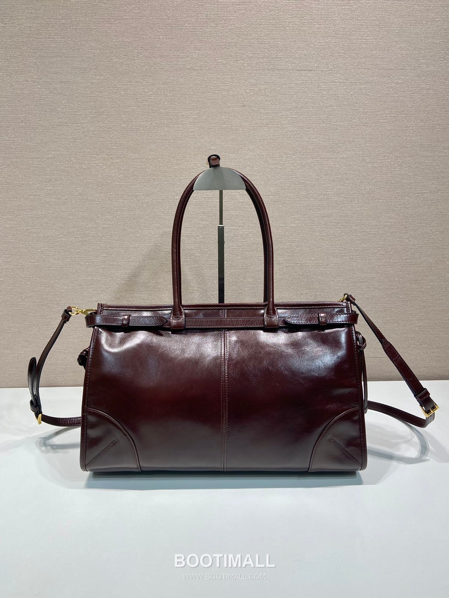 Prada Oil-Wax Leather Tote Oil-Wax Leather Brown Tote Bag 프라다 오일 왁스 레더 토트 오일 왁스 레더 브라운 토트백 38cm 6