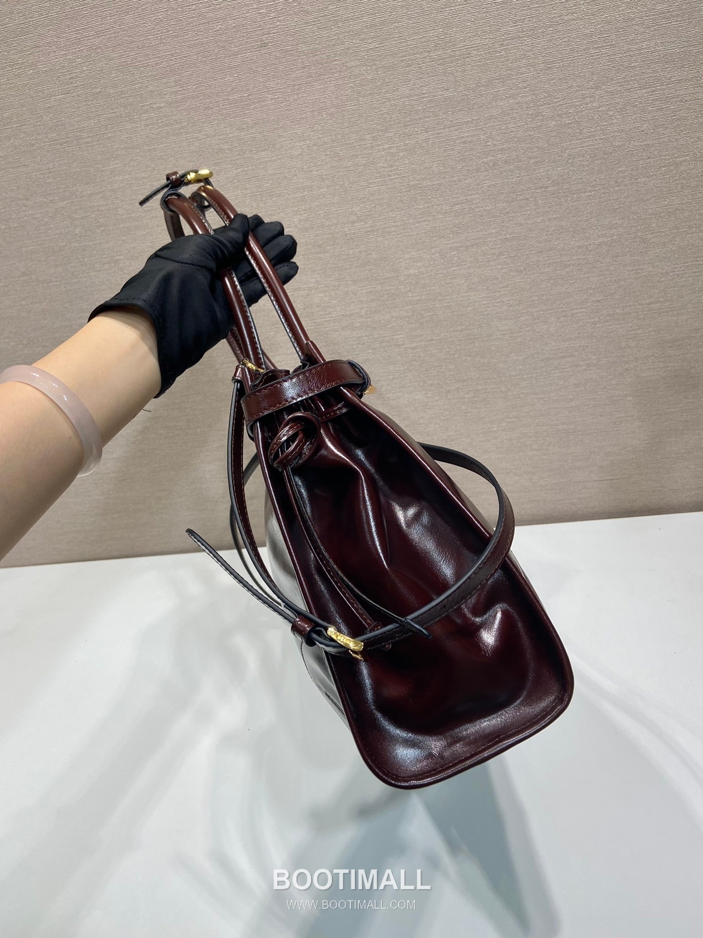 Prada Oil-Wax Leather Tote Oil-Wax Leather Brown Tote Bag 프라다 오일 왁스 레더 토트 오일 왁스 레더 브라운 토트백 38cm 7
