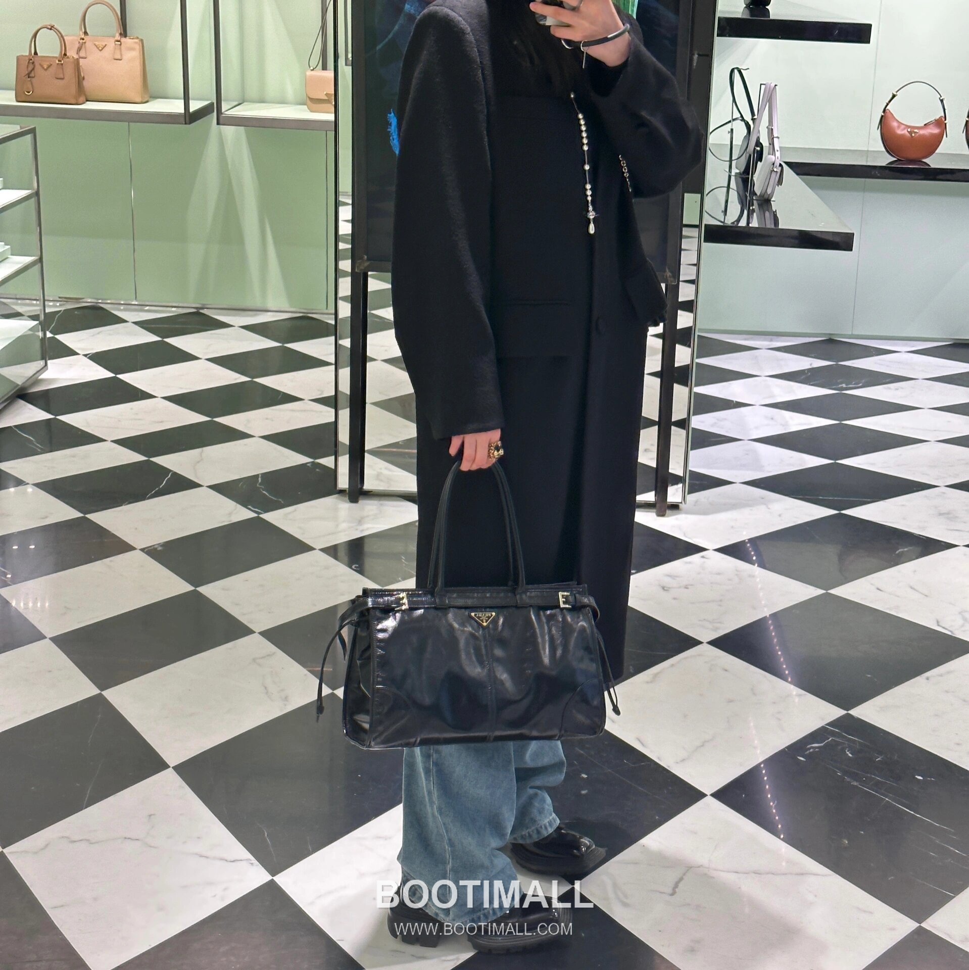 Prada Oil-Wax Leather Tote Oil-Wax Leather Brown Tote Bag 프라다 오일 왁스 레더 토트 오일 왁스 레더 브라운 토트백 38cm 1