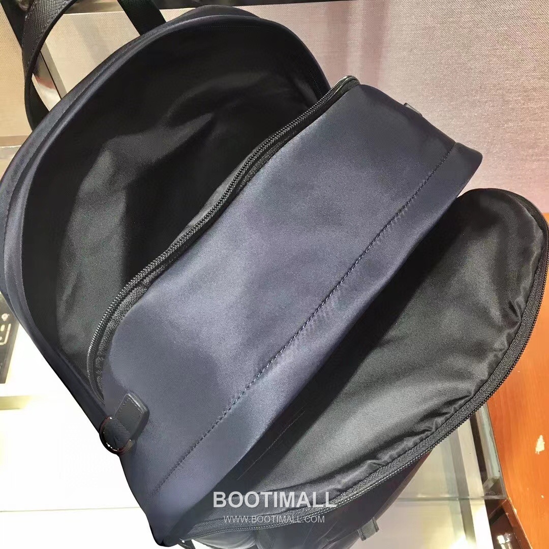 Prada Backpack Nylon, Saffiano Leather Trim Black 프라다 2VZ048 백팩 나일론, 사피아노 가죽 트리밍 블랙 43.5cm 7