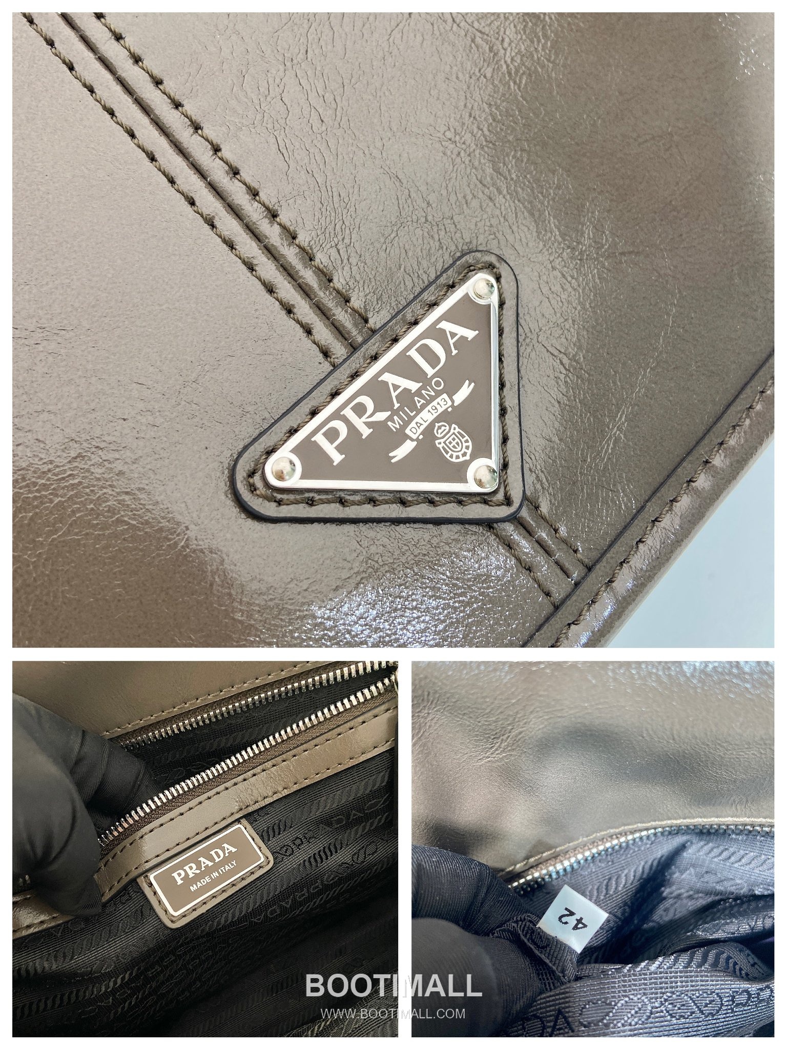 Prada Messenger Bag Waxed Leather Black 프라다 2VD073 메신저백 왁스 레더 블랙 30cm 11