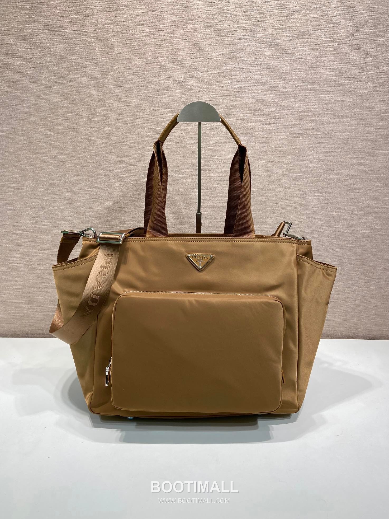 Prada Classic Mommy Bag Nylon Brandy Tote Bag 프라다 클래식 맘미 백 나일론 브랜디 토트백 35cm 2