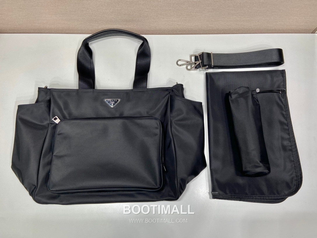 Prada Classic Mommy Bag Nylon Black Tote Bag 프라다 클래식 마미백 1BG102 나일론 블랙 토트백 35cm 5