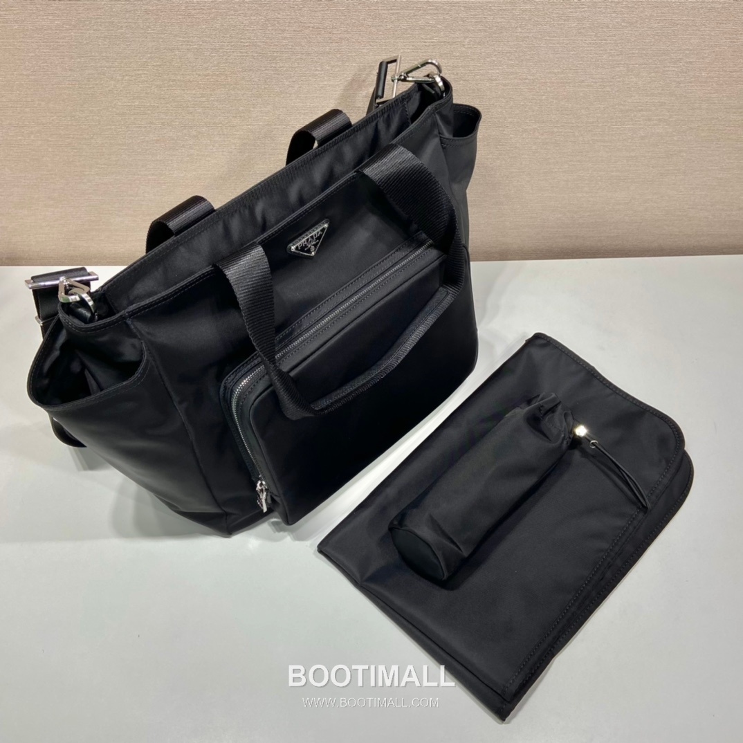 Prada Classic Mommy Bag Nylon Black Tote Bag 프라다 클래식 마미백 1BG102 나일론 블랙 토트백 35cm 6