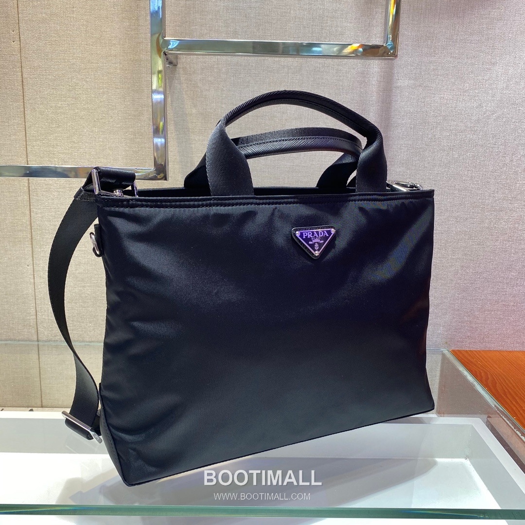 Prada Nylon Briefcase Nylon Black 프라다 나일론 브리프케이스 나일론 블랙 34cm 4