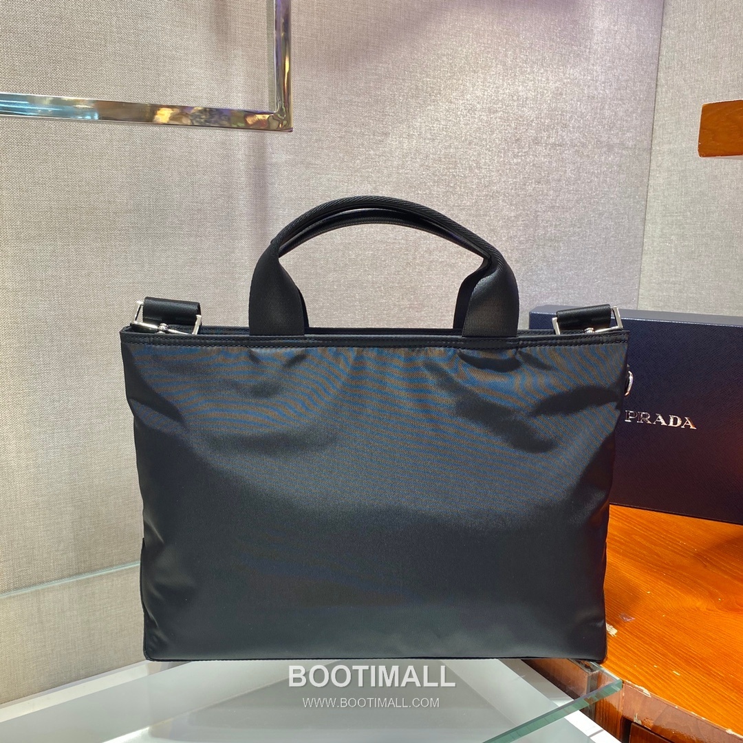 Prada Nylon Briefcase Nylon Black 프라다 나일론 브리프케이스 나일론 블랙 34cm 5