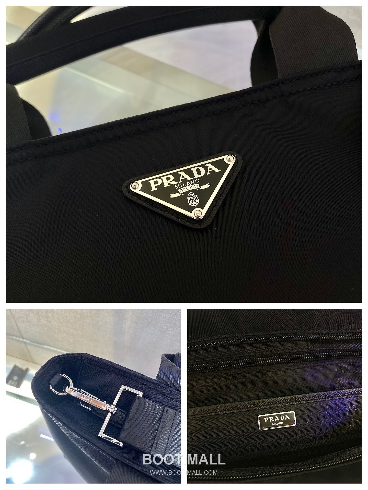Prada Nylon Briefcase Nylon Black 프라다 나일론 브리프케이스 나일론 블랙 34cm 10