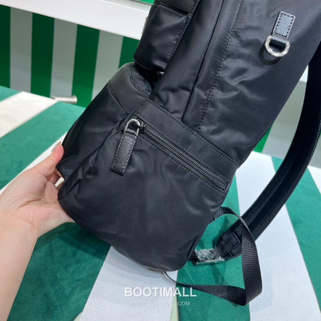 Prada Backpack Parachute Fabric, Canvas Black 프라다 2VZ025 백팩 낙하산 원단, 캔버스 블랙 40cm 4