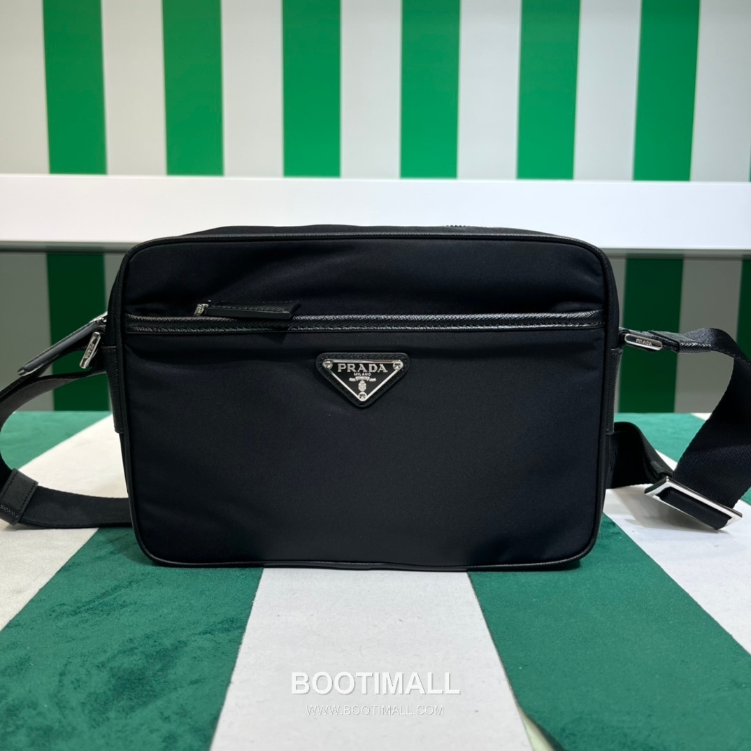 Prada Invites Nylon Bag Nylon Black Crossbody Bag 프라다 인바이츠 나일론 백 2VH048 나일론 블랙 크로스백 23cm 2