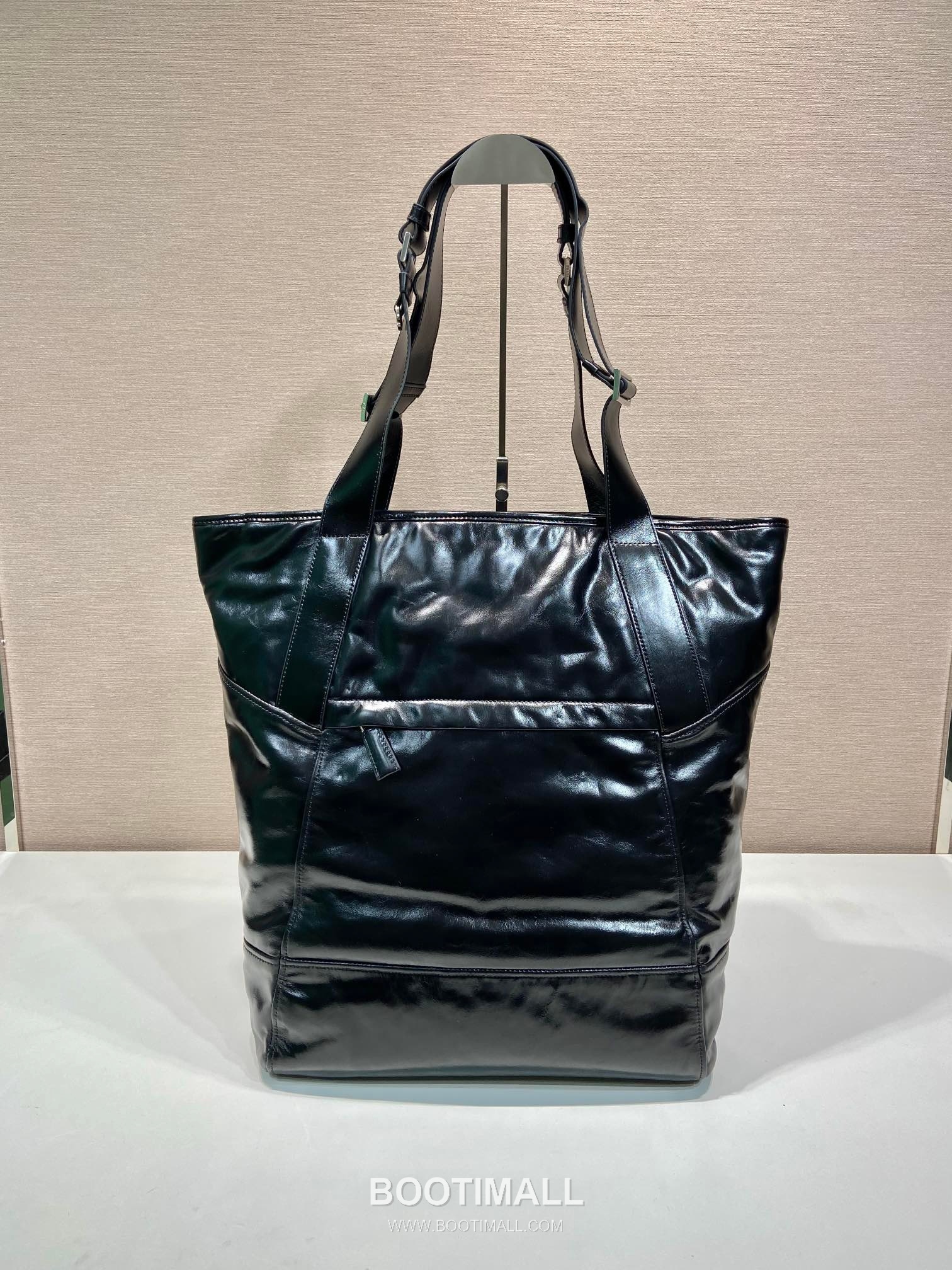 Prada Tote Bag Oiled Wax Leather Brown 프라다 2VG120 토트백 오일드 왁스 레더 브라운 42.5cm 6