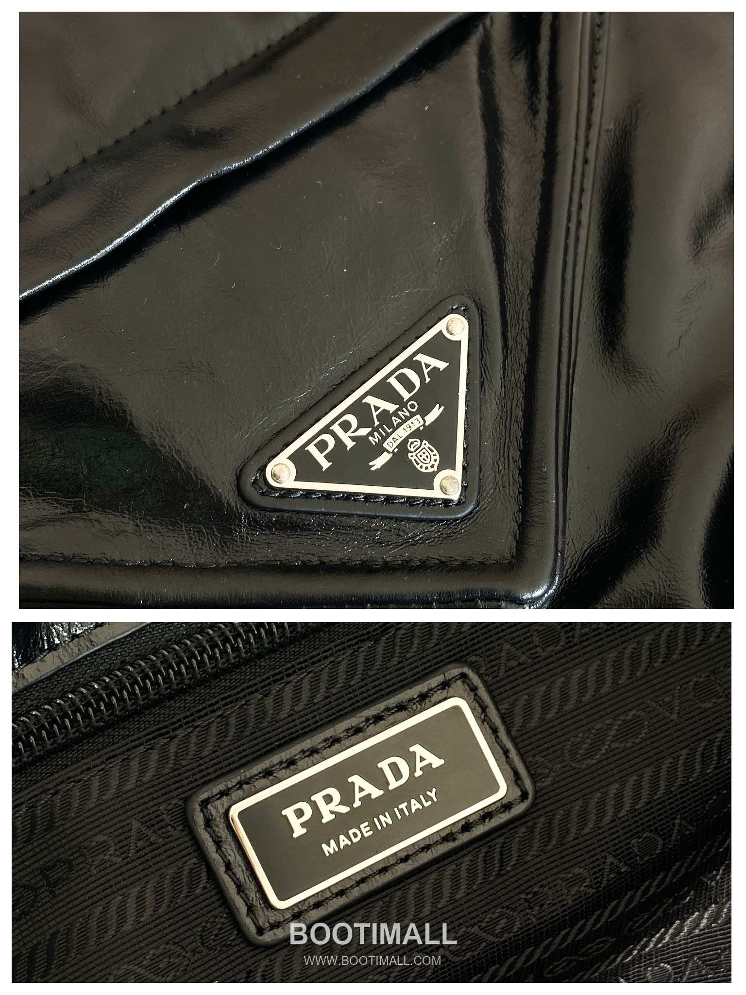 Prada Tote Bag Oiled Wax Leather Brown 프라다 2VG120 토트백 오일드 왁스 레더 브라운 42.5cm 9