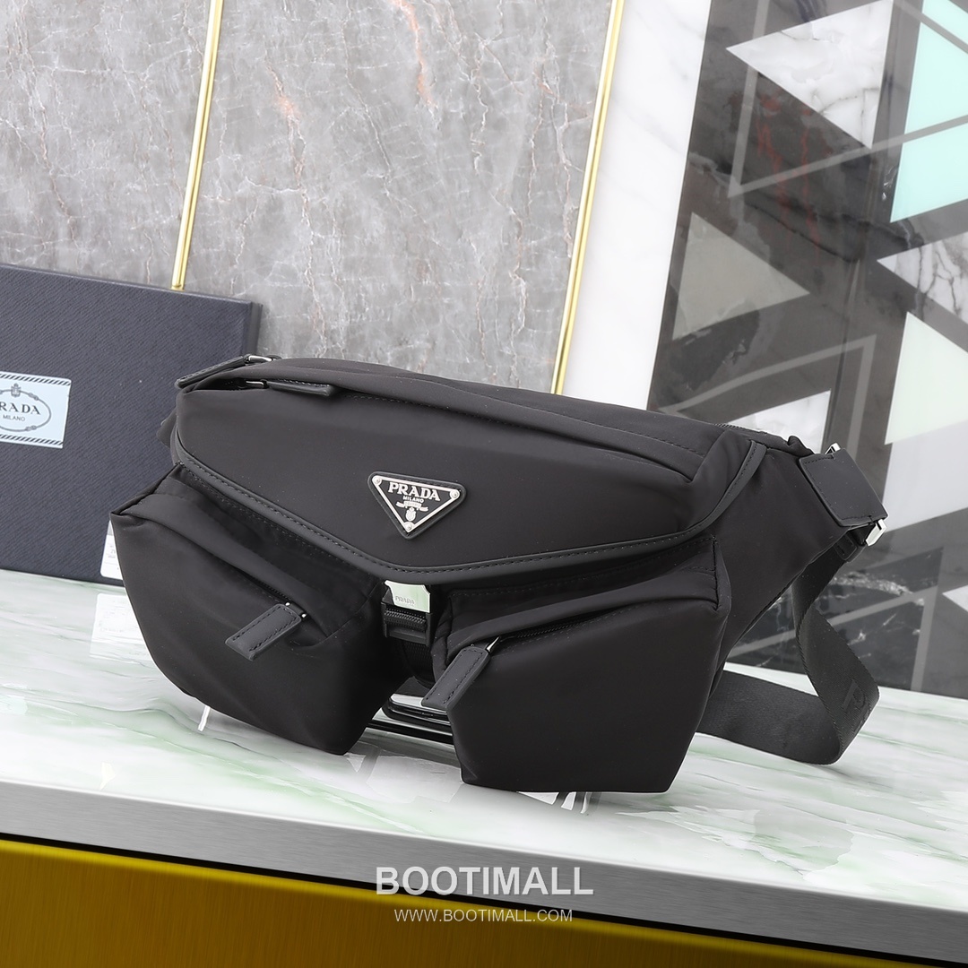 Prada Shoulder Bag Nylon Black 프라다 2VH175 숄더백 나일론 블랙 27cm 2