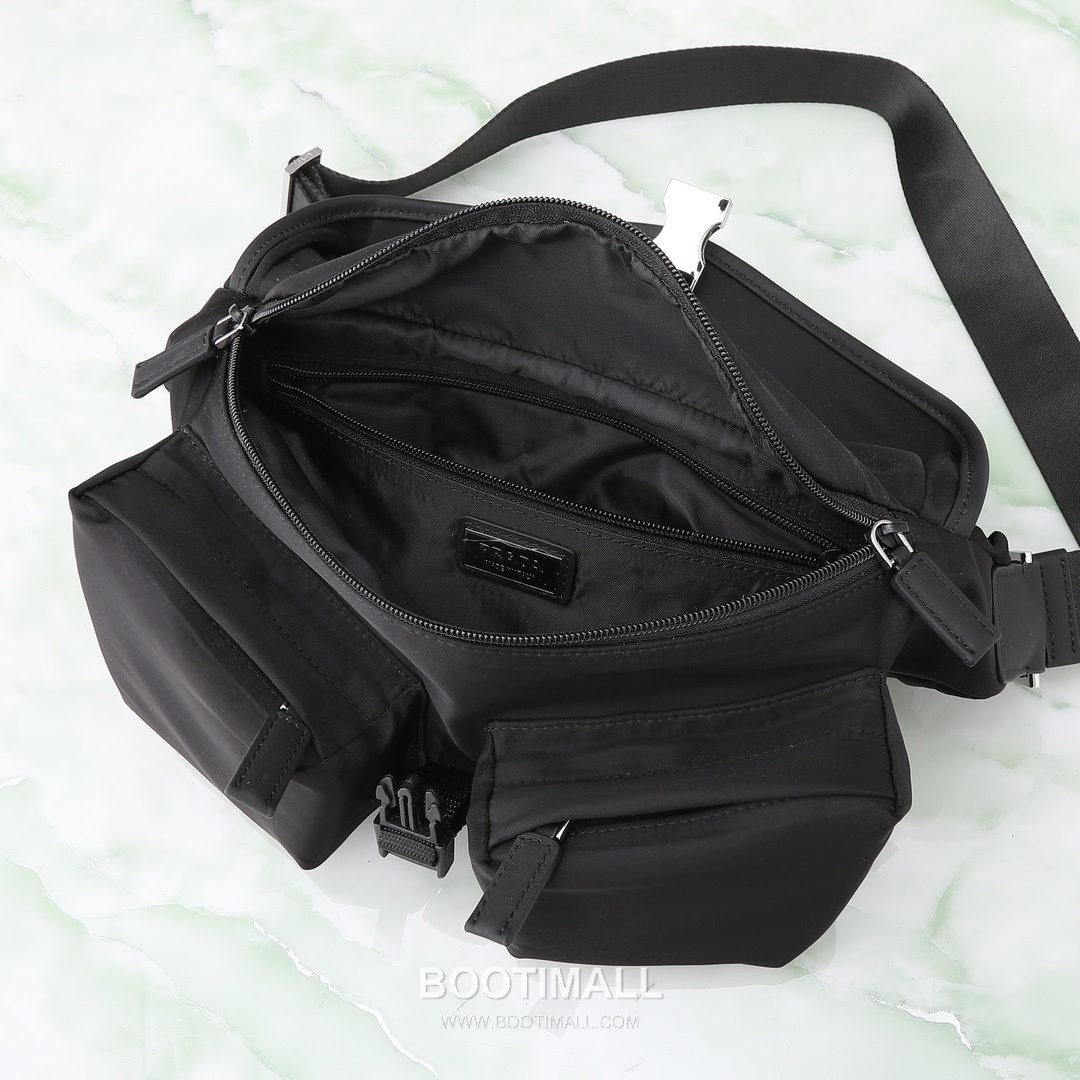 Prada Shoulder Bag Nylon Black 프라다 2VH175 숄더백 나일론 블랙 27cm 8