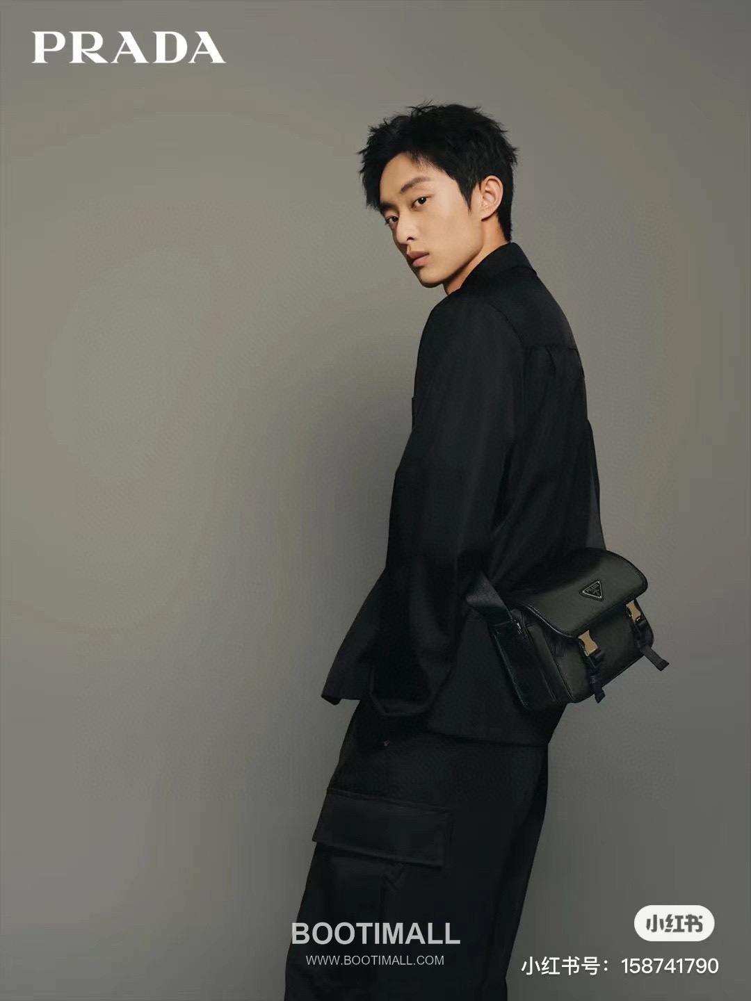 Prada Triangle Logo Crossbody Parachute Nylon Black Crossbody Bag 프라다 삼각 로고 크로스백 파라슈트 나일론 블랙 22cm 8