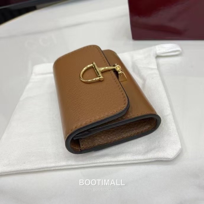 Gucci Half Horsebit Card Case Grained Cowhide Leather Green Card Holder 구찌 하프 홀스빗 카드 케이스 828148 그레인드 소가죽 그린 카드지갑 10.5cm 6