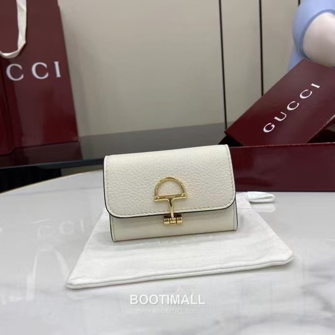 Gucci Half Horsebit Card Case Grained Cowhide Leather Green Card Holder 구찌 하프 홀스빗 카드 케이스 828148 그레인드 소가죽 그린 카드지갑 10.5cm 1