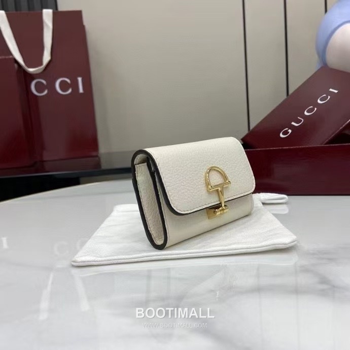 Gucci Half Horsebit Card Case Grained Cowhide Leather Green Card Holder 구찌 하프 홀스빗 카드 케이스 828148 그레인드 소가죽 그린 카드지갑 10.5cm 2