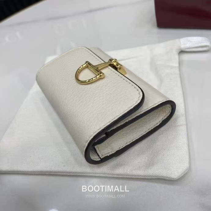 Gucci Half Horsebit Card Case Grained Cowhide Leather Green Card Holder 구찌 하프 홀스빗 카드 케이스 828148 그레인드 소가죽 그린 카드지갑 10.5cm 6