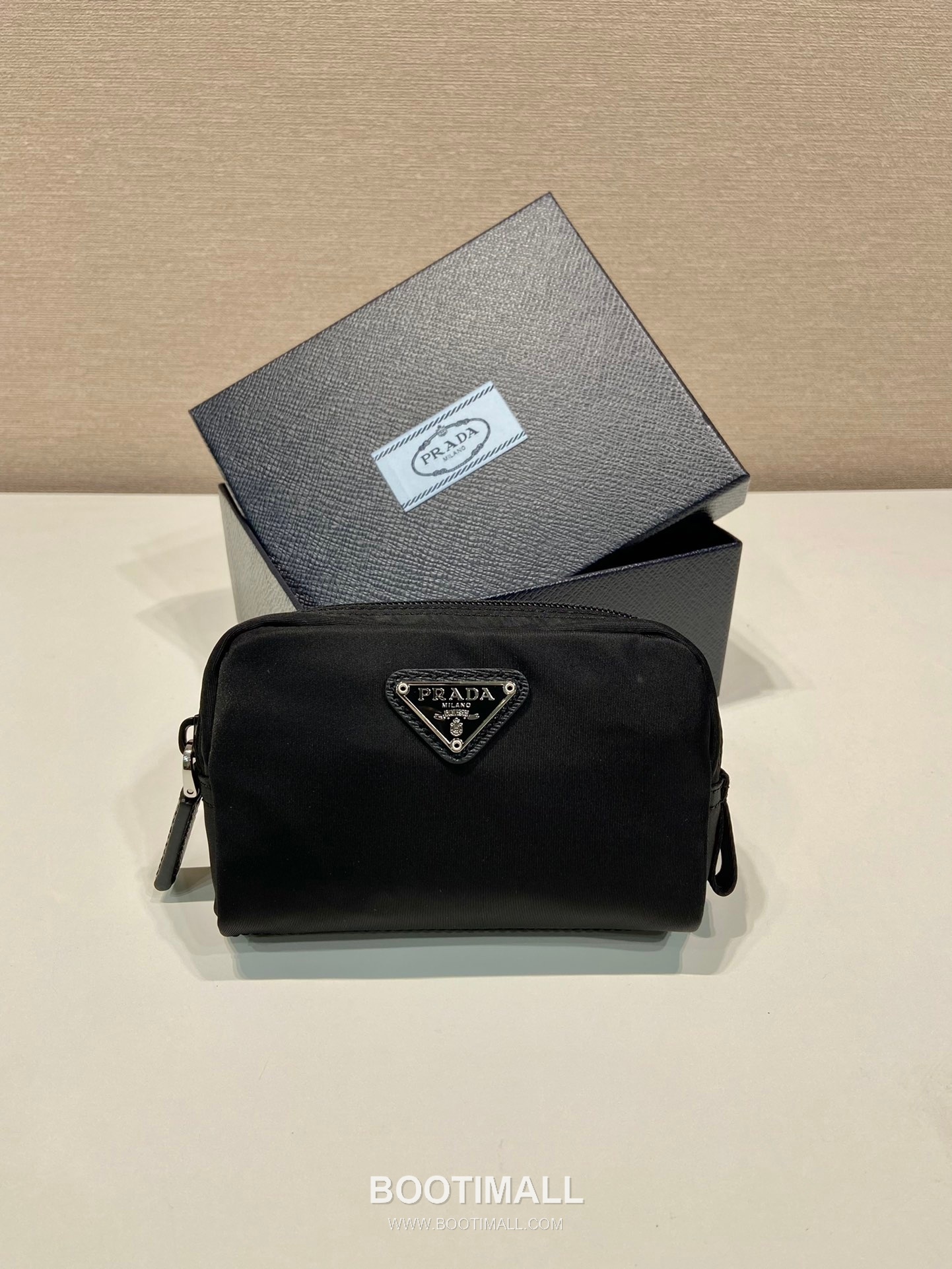 Prada Re-Nylon Mini Pouch Recycled Nylon Black 프라다 리나일론 미니 파우치 1NA339 리사이클 나일론 블랙 12cm 1