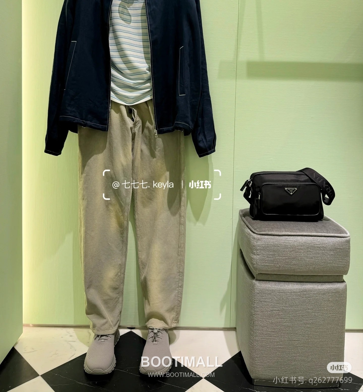 Prada Shoulder Bag Saffiano Leather, Nylon Black 프라다 2VH190 숄더백 사피아노 레더, 나일론 블랙 24cm 2