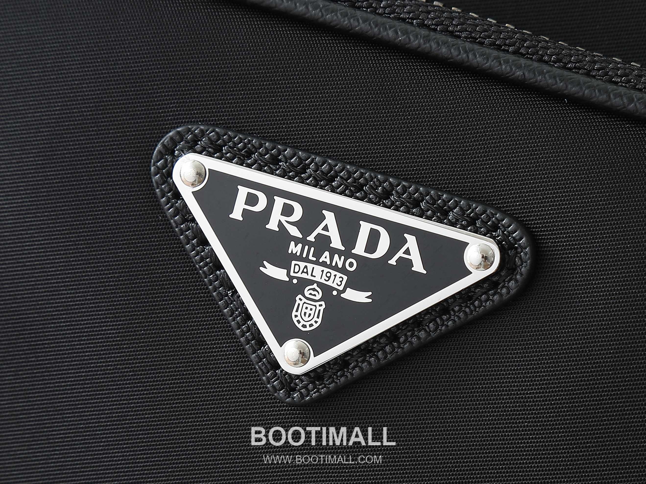 Prada Shoulder Bag Saffiano Leather, Nylon Black 프라다 2VH190 숄더백 사피아노 레더, 나일론 블랙 24cm 6