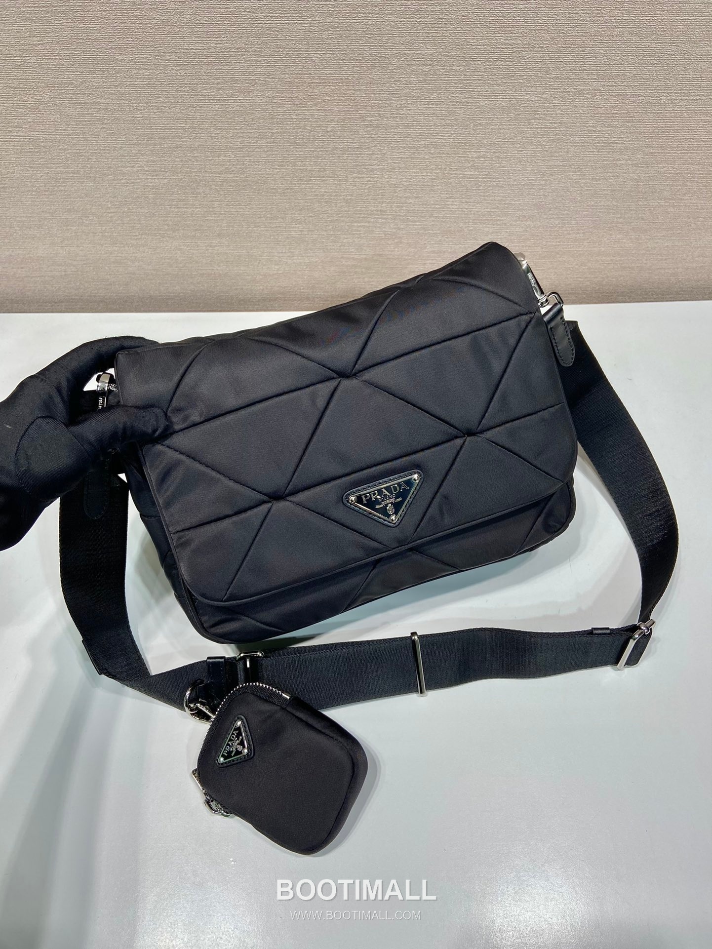 Prada 3-in-1 Medium Bag Nylon Black Shoulder Bag 프라다 3-in-1 미디엄 백 1BD290 나일론 블랙 숄더백 24cm 2