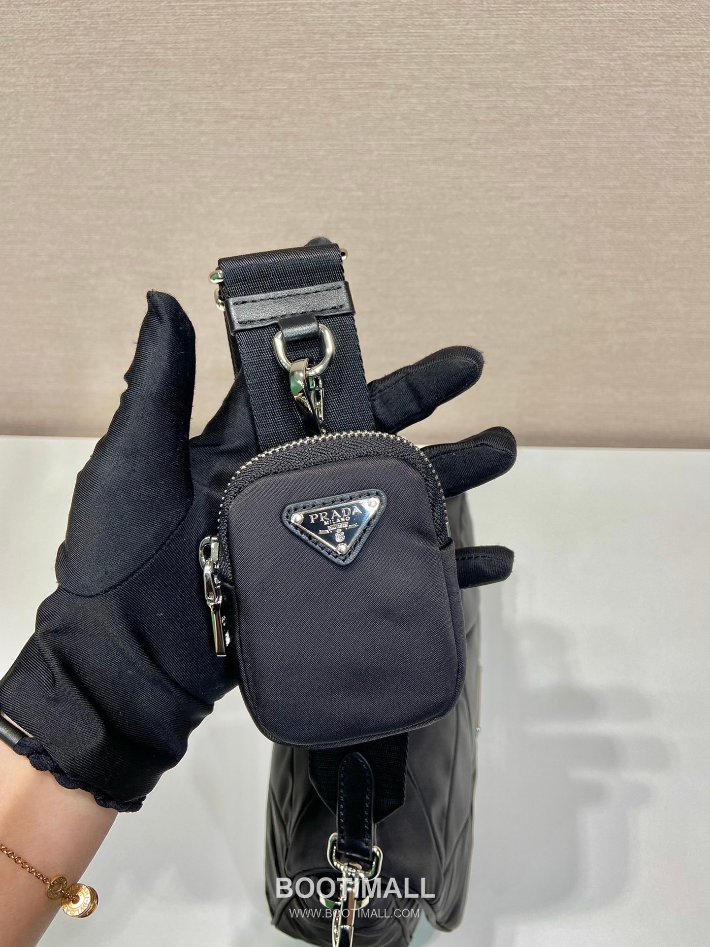 Prada 3-in-1 Medium Bag Nylon Black Shoulder Bag 프라다 3-in-1 미디엄 백 1BD290 나일론 블랙 숄더백 24cm 7